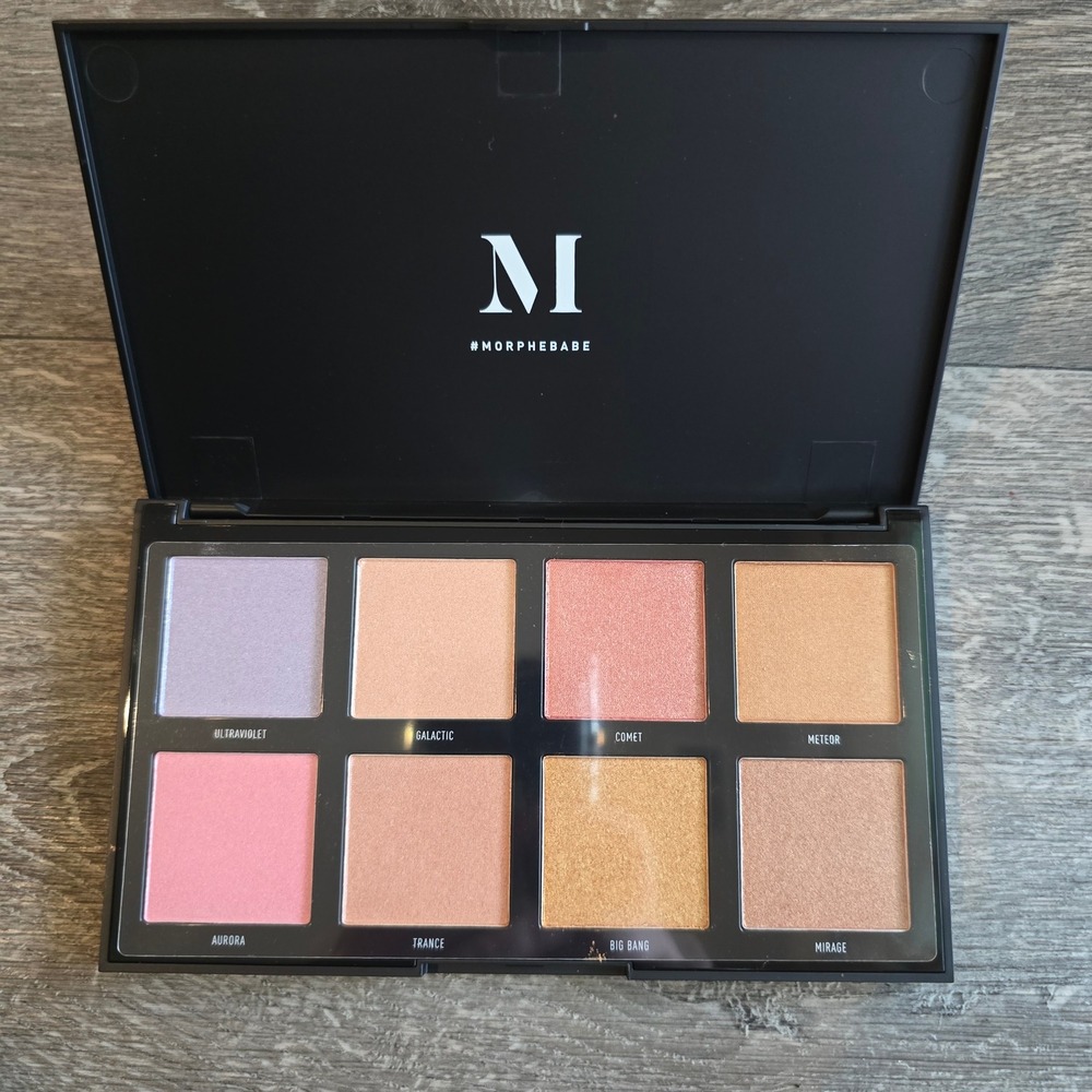 Morphe Highlighter Palette 28g 8S Stellar Impact 8 High Impact Shades NEW